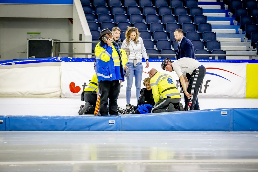 La princesa Margarita de los Países Bajos ha sufrido una caída mientras patinaba sobre hielo en Heerenveen, Países Bajos