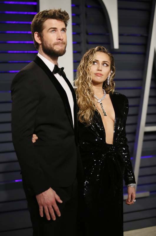 Miley Cyrus y Liam Hemsworth 