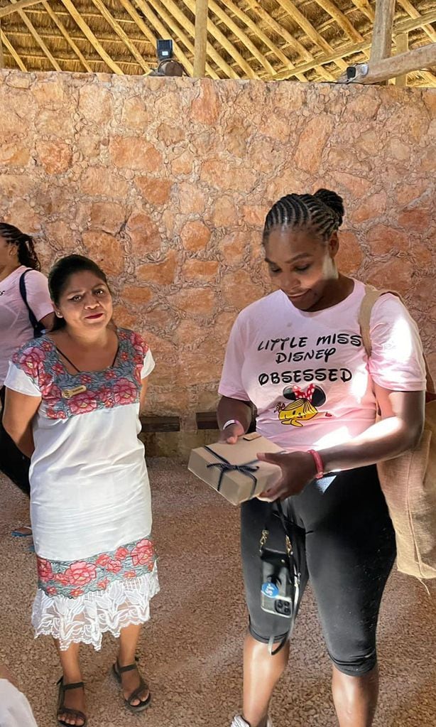 La tenista estadounidense Serena Williams de visita en México