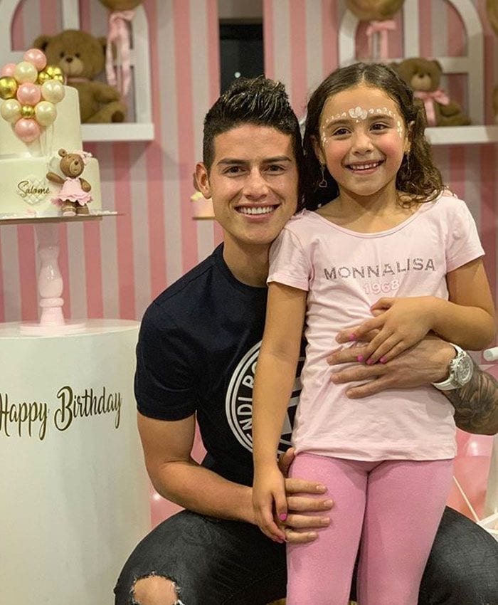 James Rodríguez y su hija