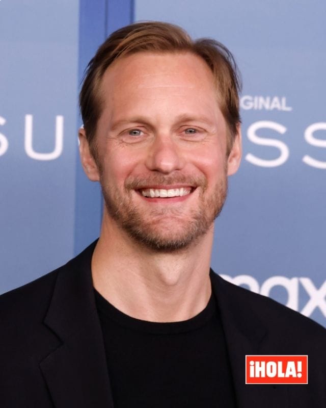 Alexander Skarsgard confirma su paternidad con Tuva Novotny, en la presentación de 'Succession 4'