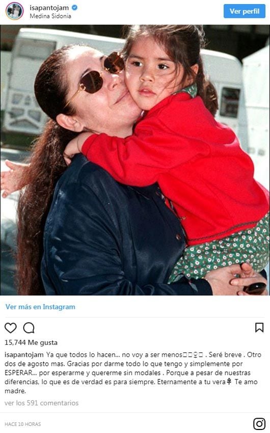 Isabel Pantoja y su hija Isa