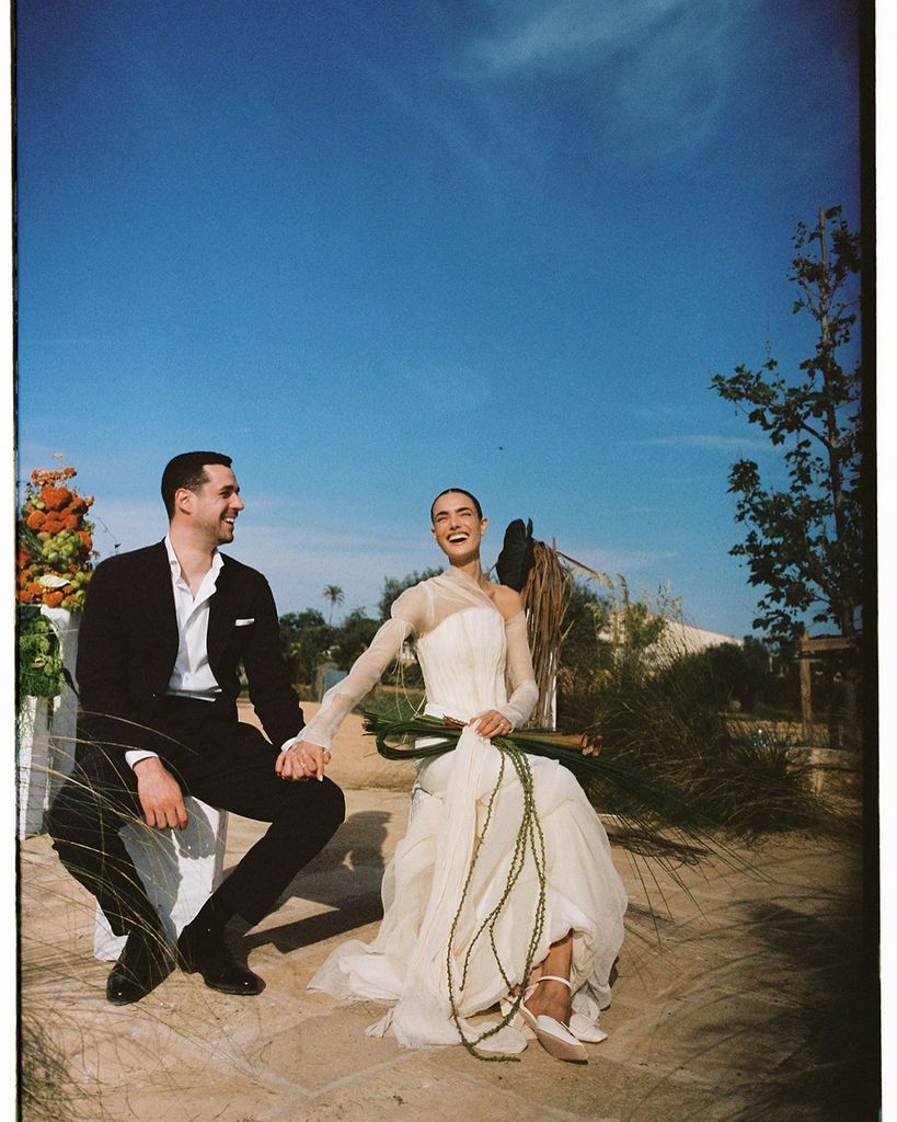 Vestido de novia de Blanca Padilla romántico