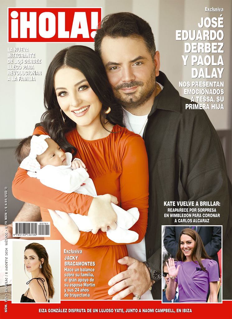 José Eduardo Derbez y Paola Dalay presentan a su bebé, Tessa, en ¡HOLA!