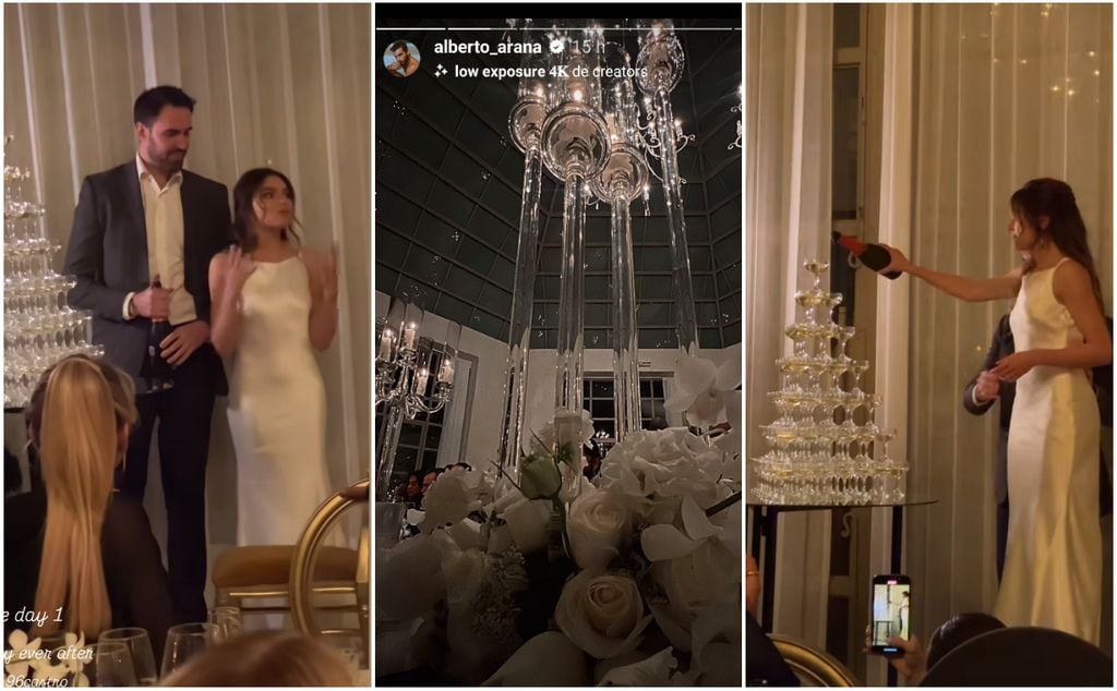 Sofía Castro y Pablo Bernot han iniciado los festejos de su boda