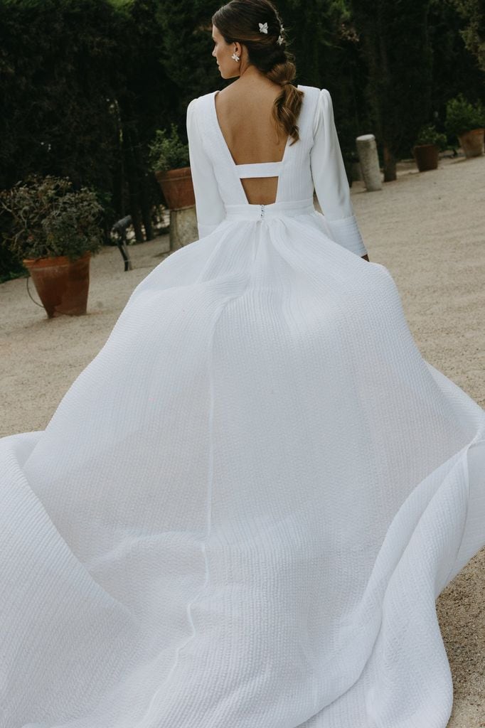 Vestido de novia desmontable