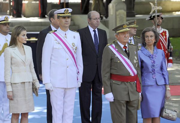 Se trata de la primera aparición oficial conjunta de los cuatro tras anunciarse el pasado 2 de junio la abdicación de don Juan Carlos