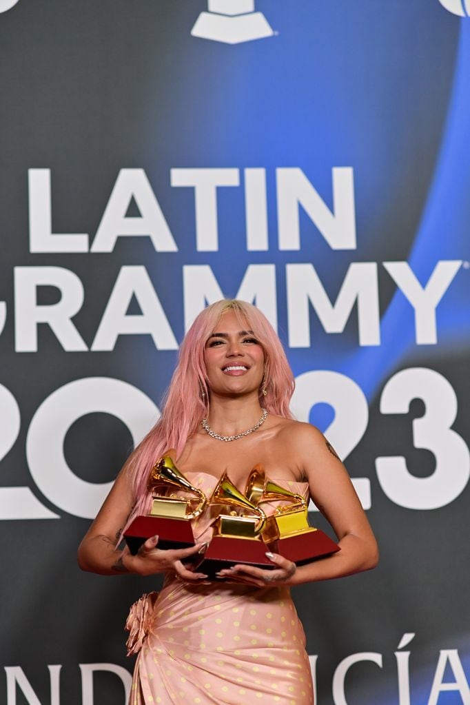 Karol G en la entrega de los Latin Grammy 2023, en Sevilla, noviembre de 2023