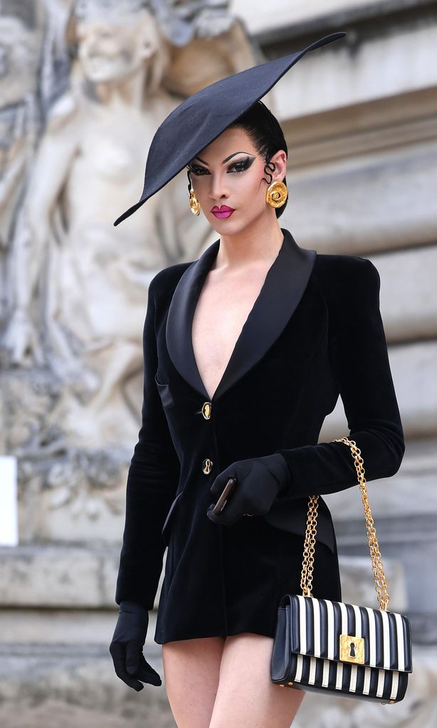 schiaparelli outside arrivals paris fashion week haute couture fall winter 2023 2024
