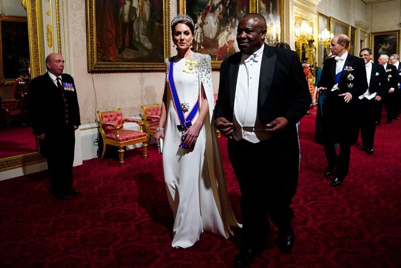 Kate Middleton en una cena de Estado