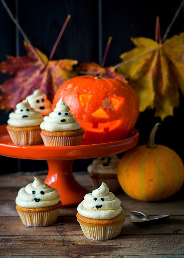 cupcakes halloween fantasmas