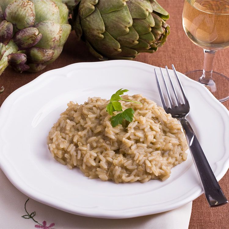 risotto alcachofas age