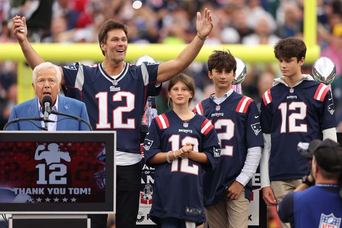 Tom Brady recibió el mejor regalo: la compañía de sus hijos