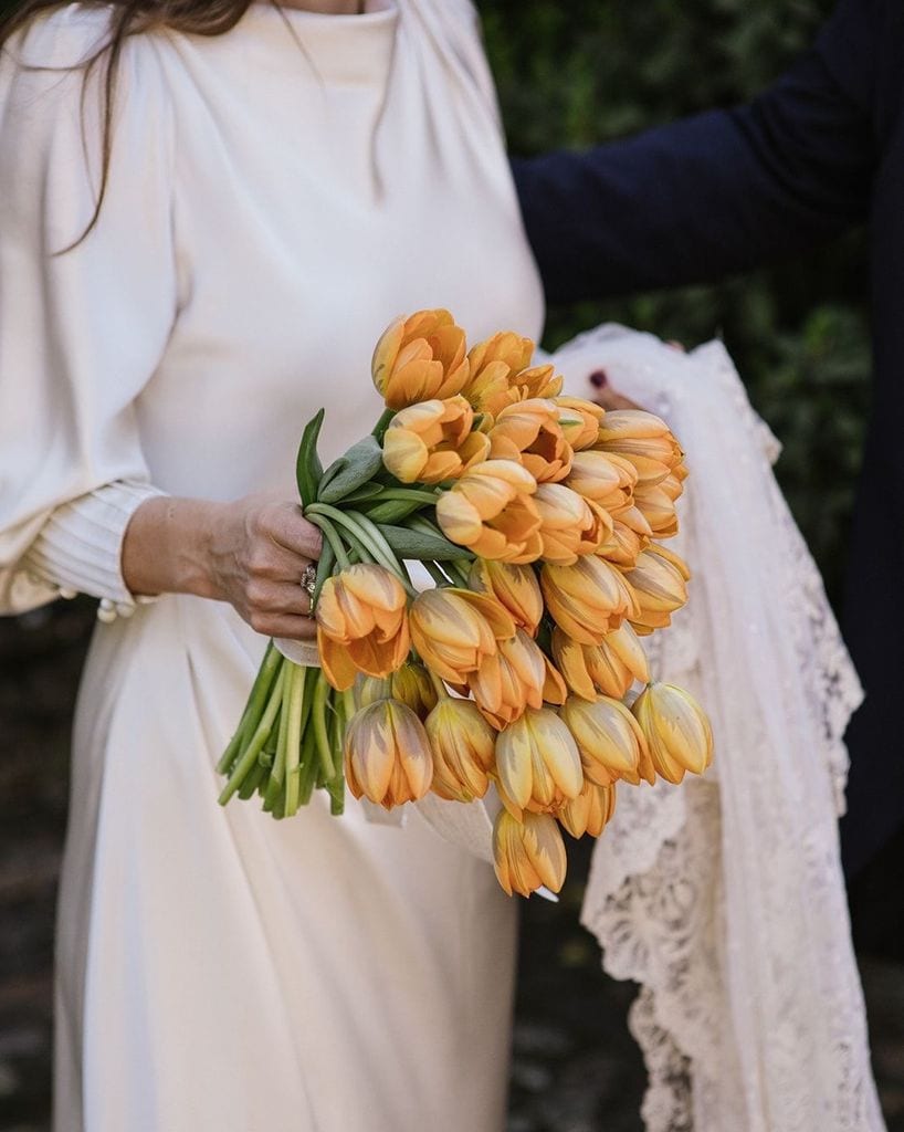 Ramo de novia de tulipanes