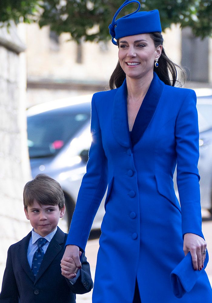 Kate Middleton con el príncipe Louis 