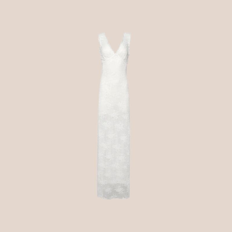 vestido blanco name the brand