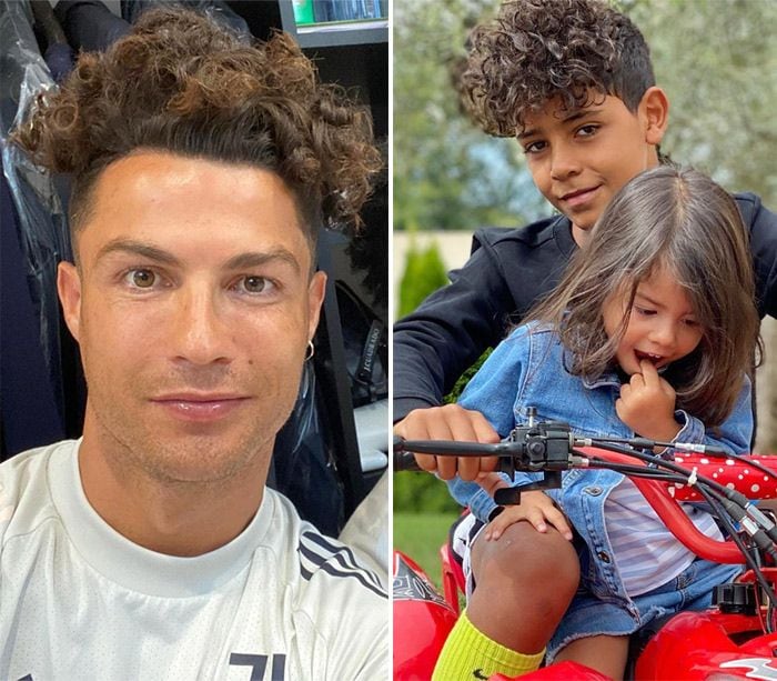 Cristiano Ronaldo y su hijo