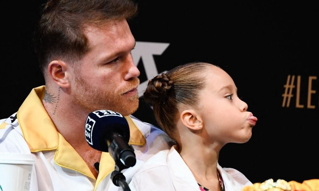 Saúl \'Canelo\' Álvarez y su hija, María Fernanda