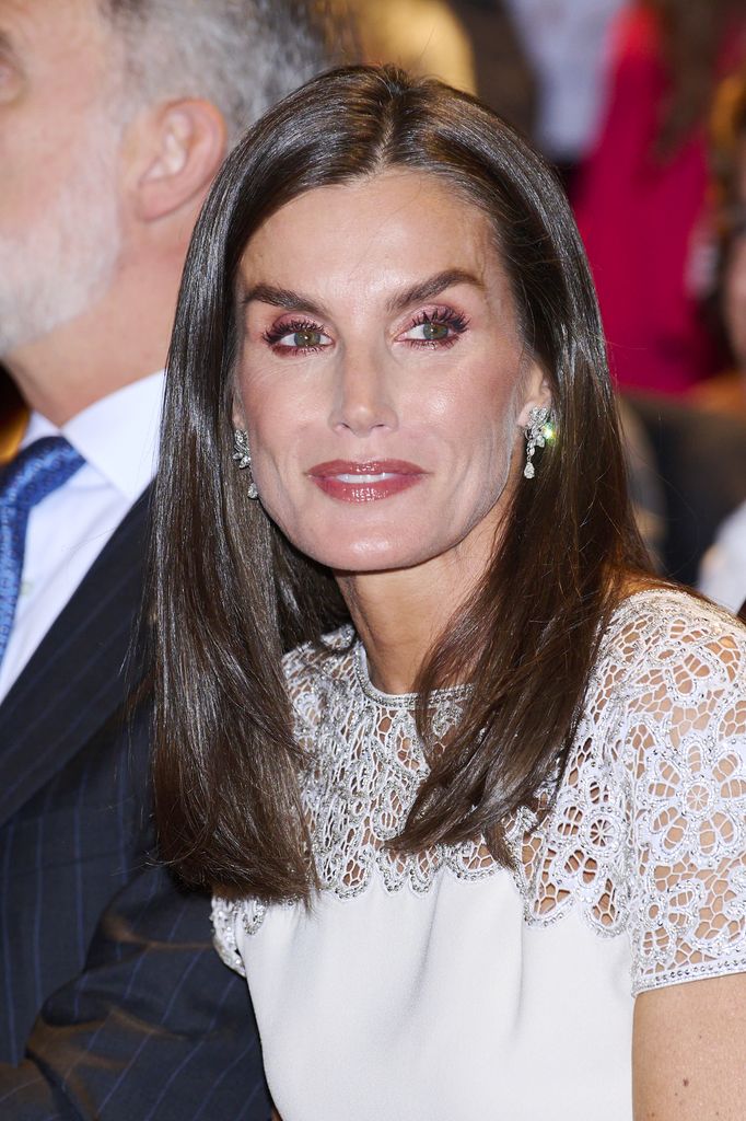 La reina Letizia en los Premios Nacionales de la Cultura en Madrid el 10 de octubre de 2024