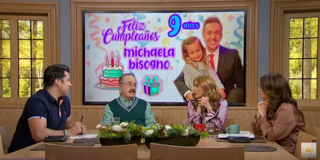 Michaela fue felicitada en Ventaneando