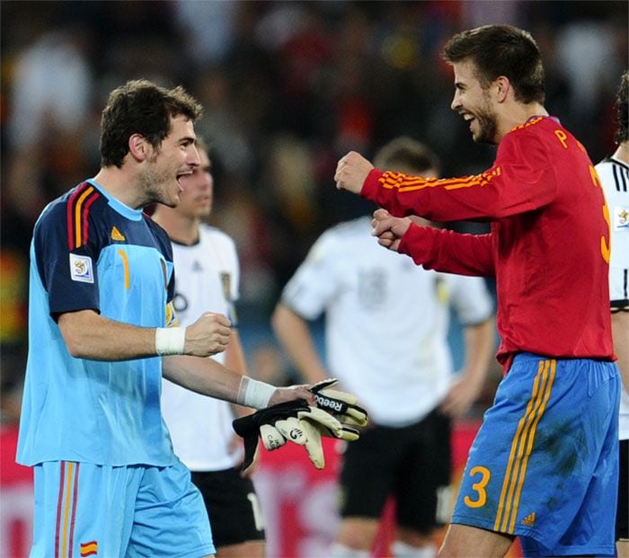 Gerard Piqué e Iker Casillas