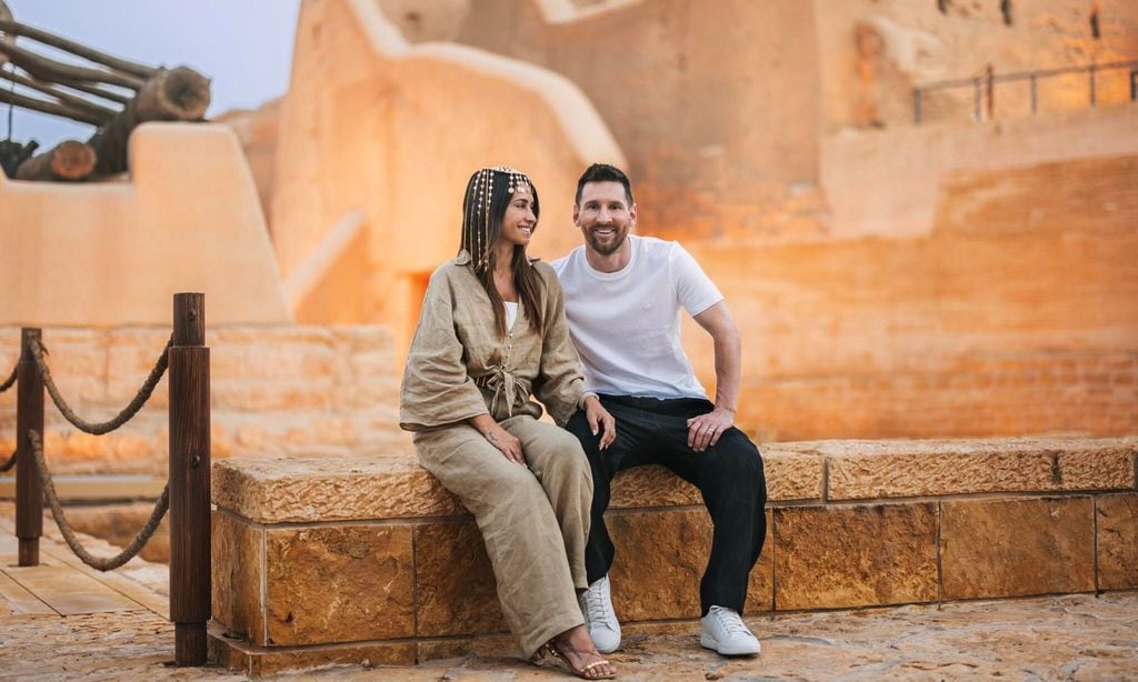 messi y su familia en arabia saud 