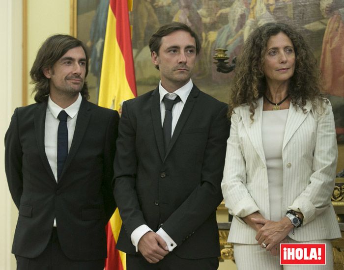 Belinda Alonso y los hijos de Ángel Nieto, Gelete y Pablo