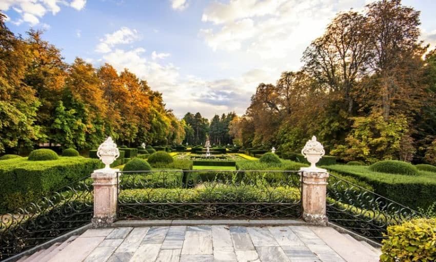 Jardines de La Granja de San Ildefonso en otoño.