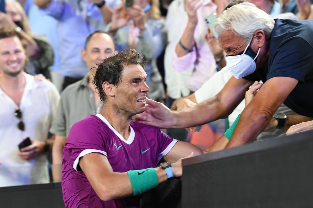 Nadal también agradeció a su padre, Sebastián Nadal.