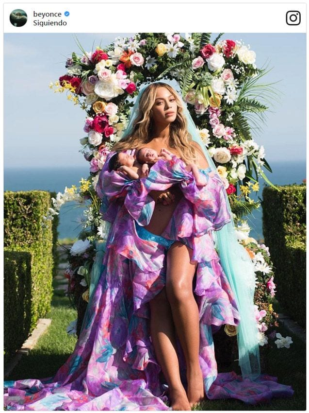 La foto con la que Beyoncé nos presenta a sus mellizos