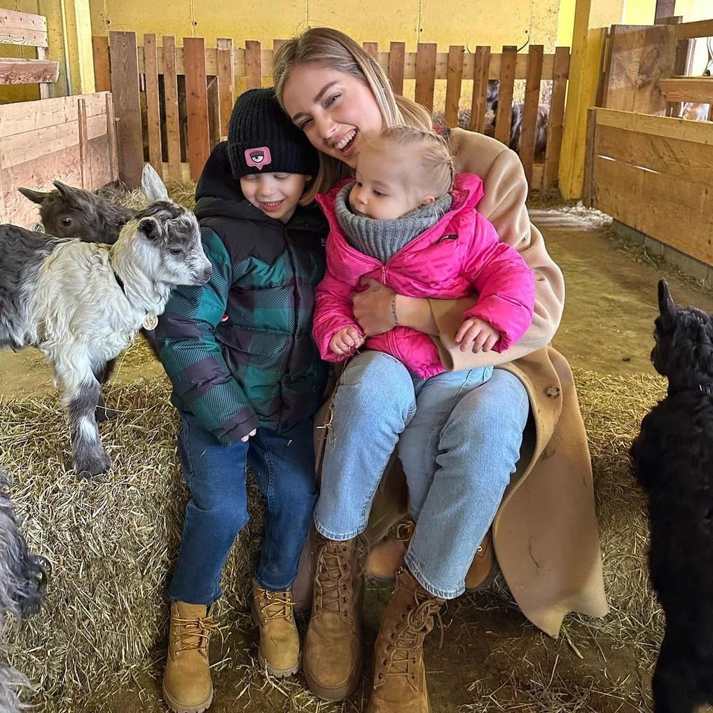 Chiara Ferragni y sus hijos