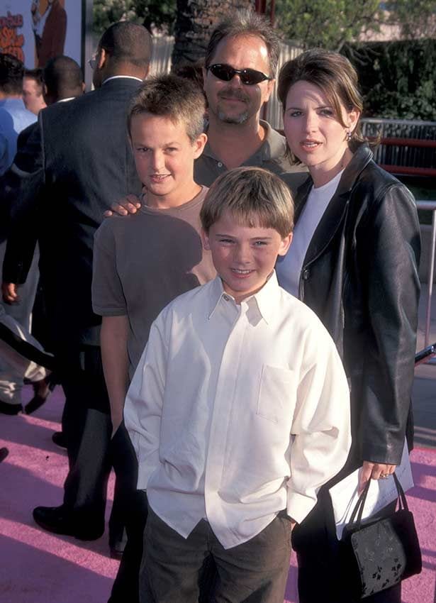 Jake Lloyd con sus padres y su hermano