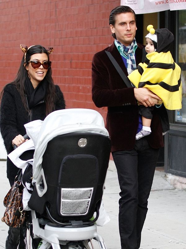 Scott Disick con sus hijos 