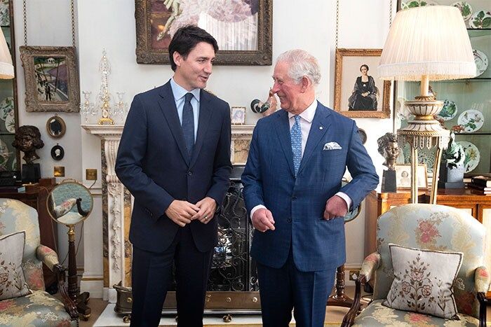 Justin Trudeau y Carlos III