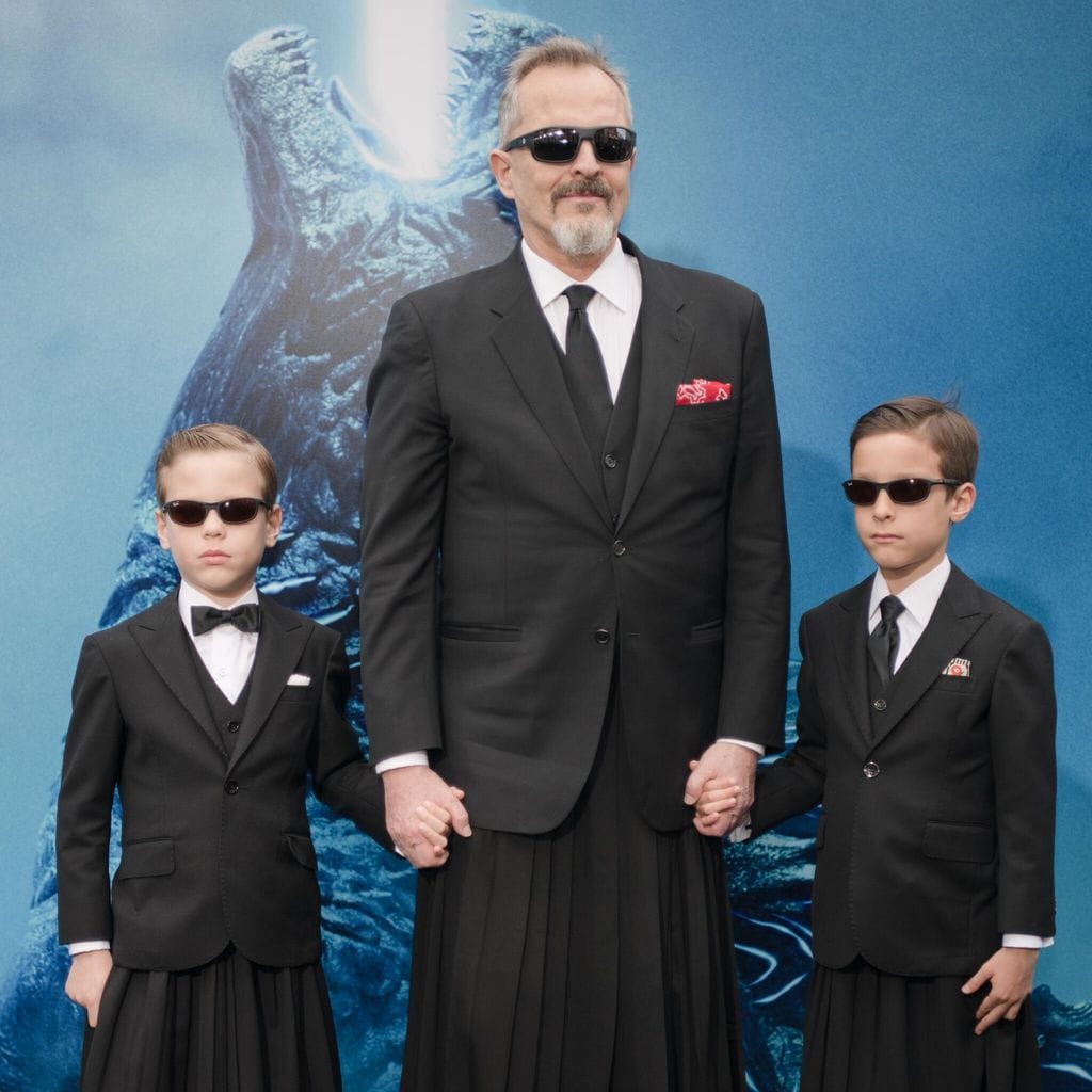 Miguel Bosé y sus hijos