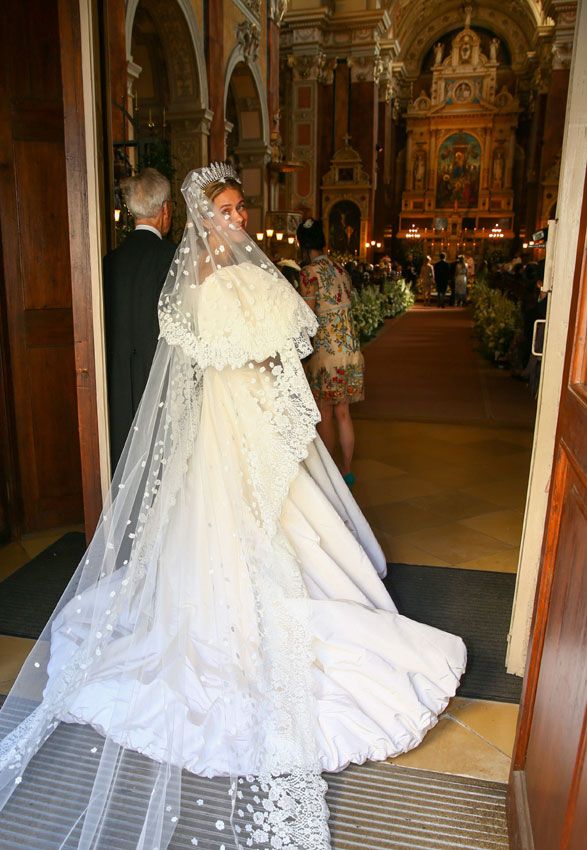 Maria Anunciata de Liechtenstein en su boda