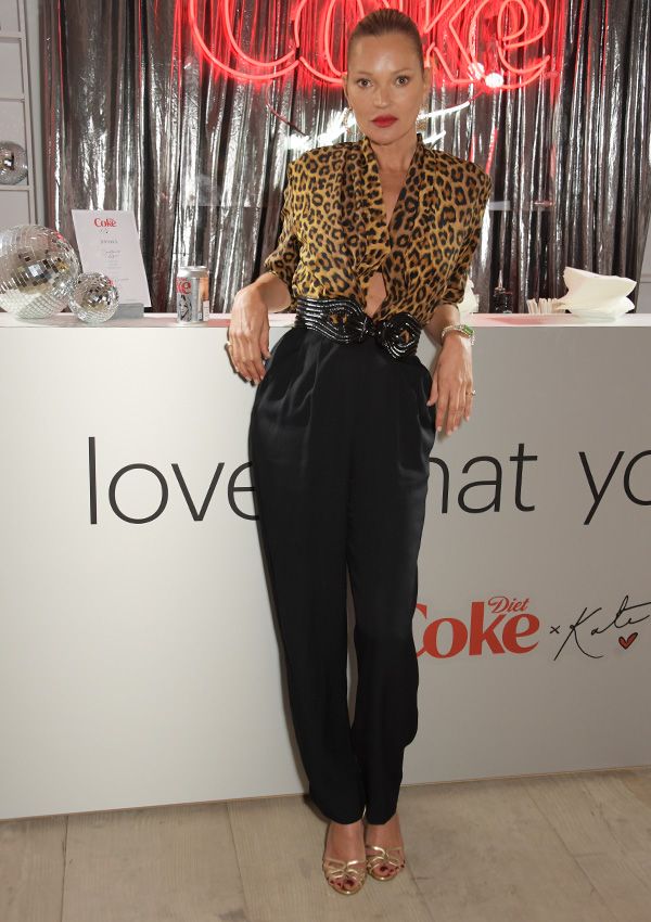 Kate Moss en la fiesta de presentación de Diet Coke