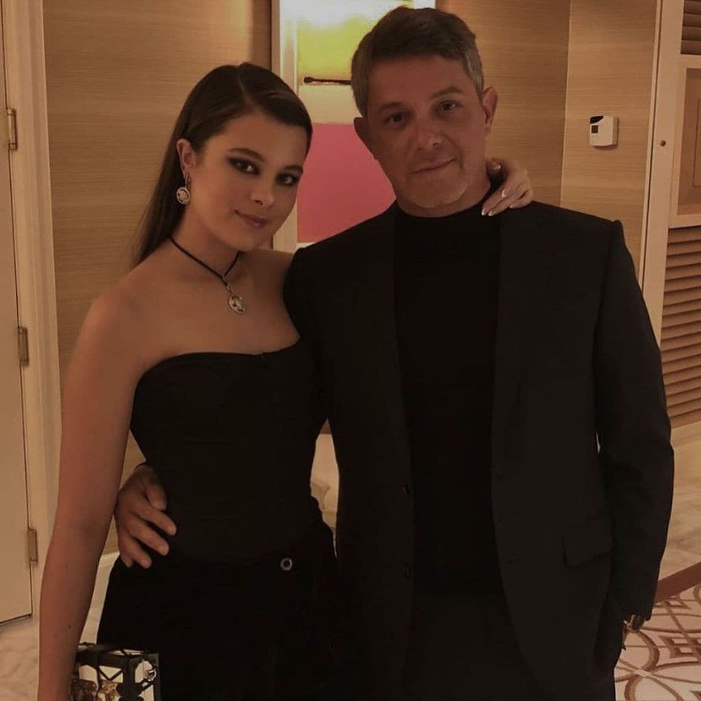 Alejandro Sanz y su hija Manuela