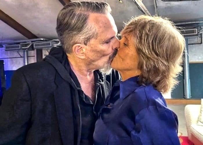 Miguel Bosé y Mercedes Milá