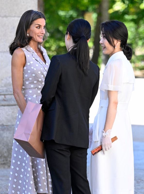 La reina Letizia con la primera dama coreana en Segovia