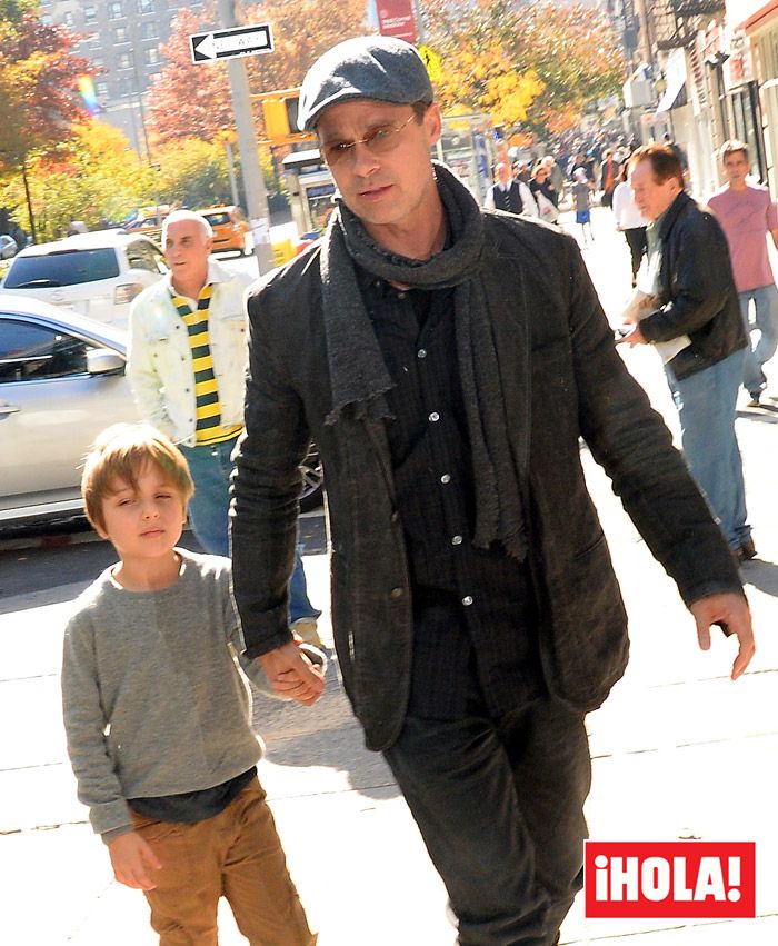 Brad Pitt con su hijo Knox