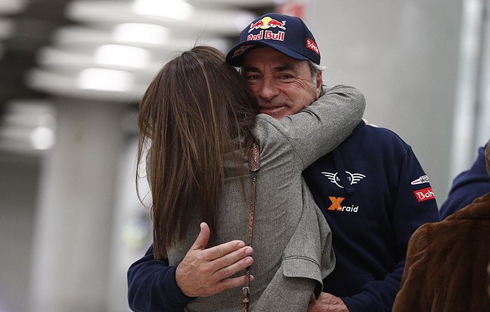 Carlos Sainz y su hija