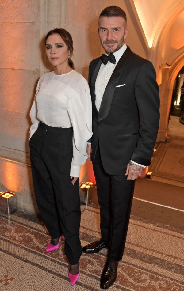 Victoria y David Beckham con looks 'denim' coordinados