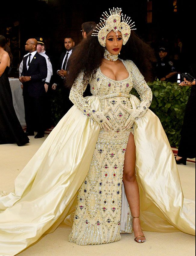 met gala 2018 golden cardi b 1a