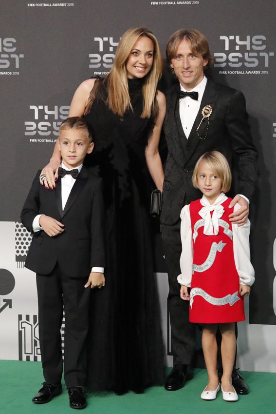 Luka Modric y su familia