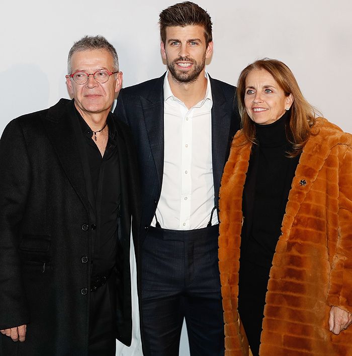 Gerard Piqué y sus padres, Joan Piqué y Montserrat Bernabeu