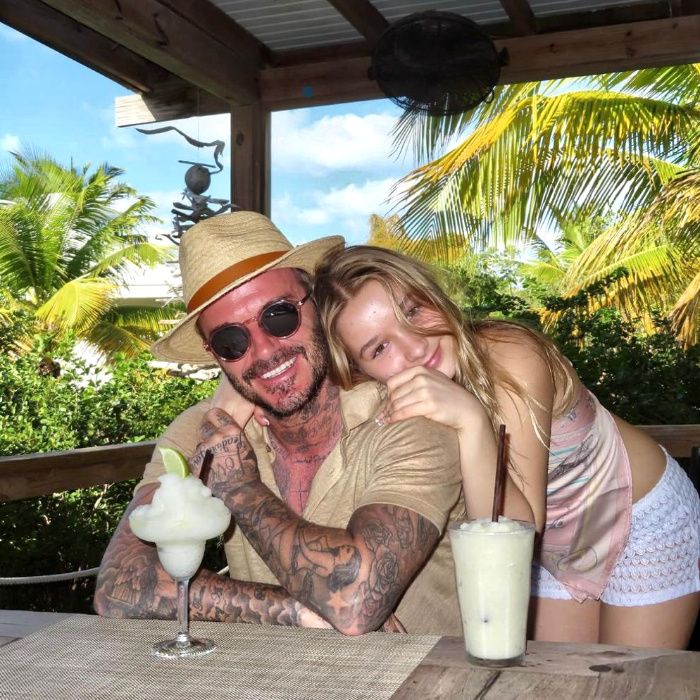 David Beckham y su hija