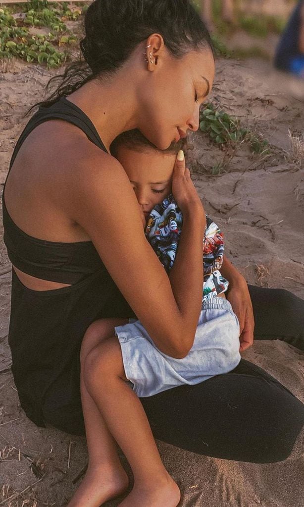 Naya Rivera y su hijo