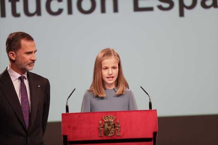 El rey Felipe y la princesa Leonor