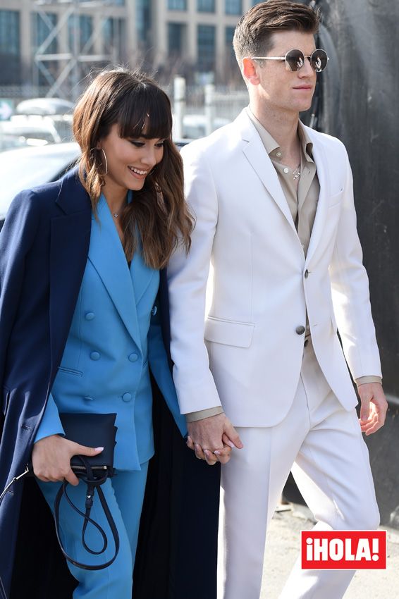 Aitana y Miguel en la Semana de la Moda de Milán